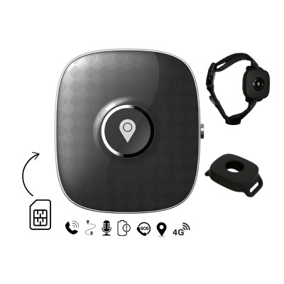 Mini GPS Tracker 4G GITECH&amp;reg; G12PET Dispozitiv de Urmărire și Localizare pentru Animale de Companie, Istoric Traseu, Alertă Perimetru de Siguranță, But foto
