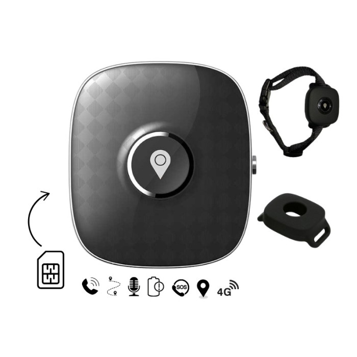 Mini GPS Tracker 4G GITECH&reg; G12PET Dispozitiv de Urmărire și Localizare pentru Animale de Companie, Istoric Traseu, Alertă Perimetru de Siguranță, But