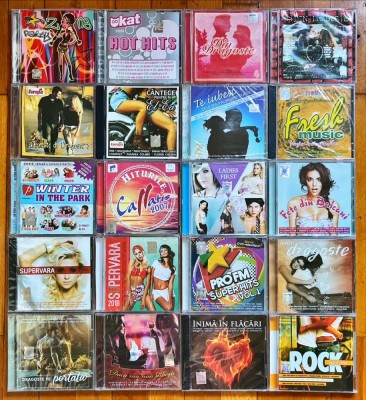 CD sigilate Roton, Cat Music, Universal cu hituri RO, mixte &amp;amp; straine (pret/buc) foto