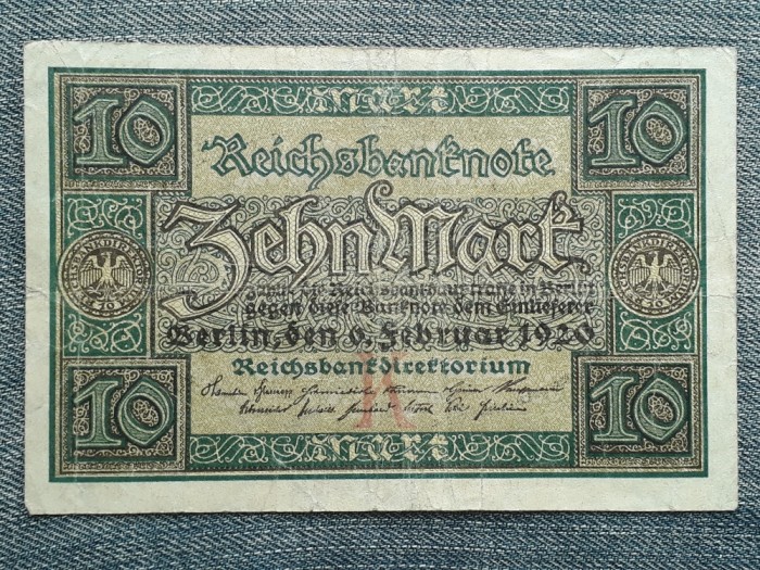 10 Mark 1920 Germania / marci seria 9764937