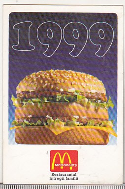 bnk cld Calendar de buzunar 1999 - McDonalds foto