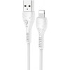 Cablu Date si Incarcare USB-A - Lightning HOCO X37, 18W, 1m, Alb, Apple