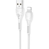 Cablu Date si Incarcare USB-A - Lightning HOCO X37, 18W, 1m, Alb, Apple