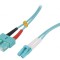 Patch Cord Fibră OM3 LC/UPC-SC/UPC 0,5m Turcoaz LSZH