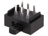 Comutator Glisant DPDT ON-ON 2A/250VAC 4A/28VDC THT