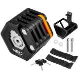 Lacat pliabil pentru bicicleta NEO Tools 78 cm cu suport si 3 chei