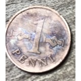 MNDSTR053 Finlanda (curatata) 1 penni 1966