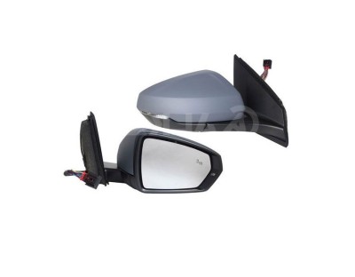 Oglinda usa exterioara VW POLO, 09.2017-, partea dreapta, View Max, reglare electrica; grunduit; cu incalzire; sticla convexa; sticla crom; pliabila foto