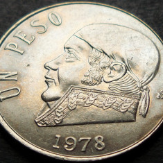 Moneda exotica 1 PESO - MEXIC, anul 1978 * cod 627 = UNC