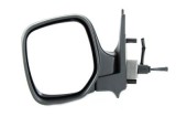 Oglinda exterioara Citroen Berlingo (Mf), 07.1996-02.2008, Peugeot Partner (G), 07.1996-03.2008, Stanga, Crom, manuala, prin cablu, carcasa prevopsit