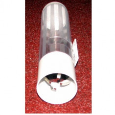Suport de pahare din plastic sau carton pentru dozator de apa ABS + policarbonat, 40 x 7.5 x 8 cm, alb + transparent