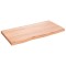Blat de masa maro 80x40x(2-4) cm, lemn masiv stejar tratat