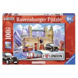 Puzzle Londra, 100 Piese, Ravensburger