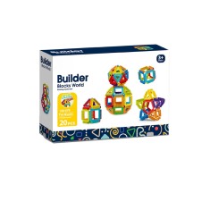 Joc de constructie STEAM - Forme magice (20 piese) PlayLearn Toys