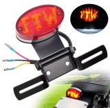 Cumpara ieftin Stop Spate Moto SCUTER ATV cu LED și Suport Număr &Icirc;nmatriculare, Stil Retro, Universal pentru Harley, Honda, Suzuki, Chopper &ndash; Model 1 Harley -