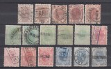 ROMANIA 1900/1906 LP 54 REGELE CAROL I SPIC DE GRAU FARA FILIGRAN LOT STAMPILAT STAMPILE SPECIALE