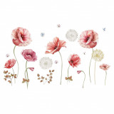 Cumpara ieftin Sticker decorativ cu Flori roz, 120 cm, 1135STK