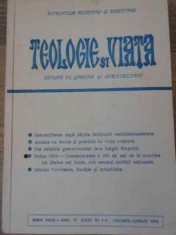 TEOLOGIE SI VIATA. REVISTA DE GANDIRE SI SPIRITUALITATE NR.1-4, 1994-COLECTIV-262913
