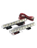 Lumini de zi DRL LED 8x0.6W Xenon Bright, 155mm, set 2 buc, Tuning auto