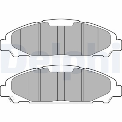 Set placute frana fata DELPHI, Ford Mustang Convertibil, 02.2014-, Mustang Coupe, 02.2014-, Fata; puntea fata foto