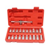 Trusa chei busoane baie ulei cu profil patrat, hex, torx 21 piese Breckner Germany