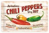 Placa metalica - Chili Peppers - 20x30 cm, Nostalgic Art Merchandising