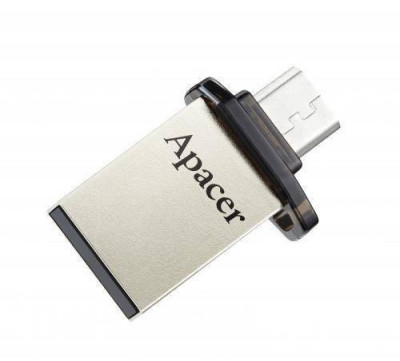 Memorie flash OTG /USB 2.0 16GB Apacer negru foto