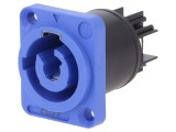 Conector circular mamă CLIFFCON-P 20A 250VAC albastru IP65