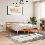 vidaXL Cadru de pat fără saltea, maro ceruit 180x200 cm lemn masiv pin 844148