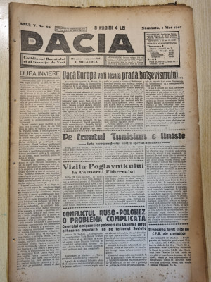 Dacia 1 mai 1943-masacrele de la katyn,daca europa va fi lasata bolsevismului foto