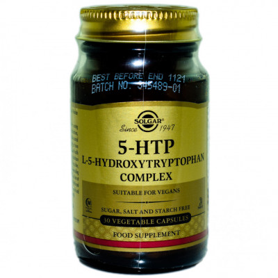 5-HTP (HYDROXYTRYPTOPHAN COMPLEX) 100mg veg. 30cps SOLGAR foto