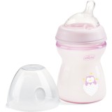 Chicco Natural Feeling Girl biberon pentru sugari 2m+ 250 ml