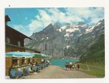 SH1-Carte Postala-ELVETIA- Oeschinensee 1600 m, Circulata 1975, Fotografie