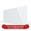 Panou Intrerupator Dublu + Dublu + Dublu cu Touch LIVOLO din Sticla, Standard Italian - 6/7M SmartElectro IntelligentHouse