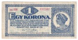 UNGARIA ROMANIA 1 COROANA EGY KRONE 1920 STARE FF BUNA