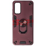 Toc TPU+PC Armor Ring Case Samsung Galaxy S20 Wine