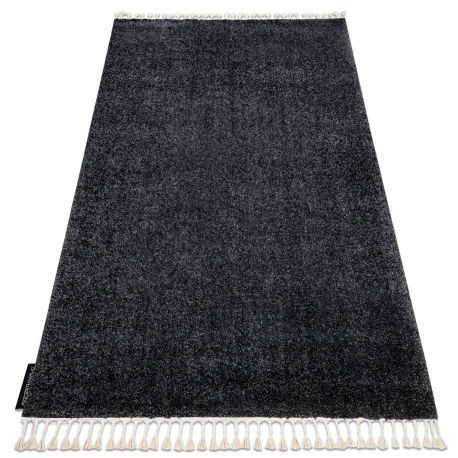Covor Berber 9000 gri Franjuri shaggy, 200x290 cm