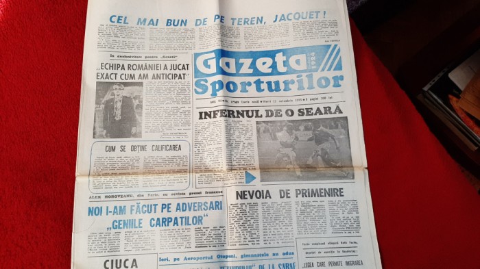 ziar Gazeta Sporturilor 13 10 1995