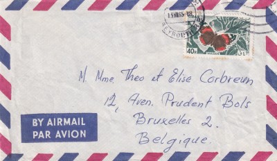 FILATELIE TEMATICA - PLIC LIBAN TEMATICA INSECTE FLUTURI AIRMAIL foto