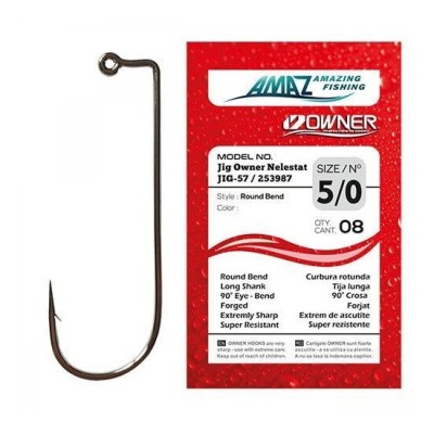 JIG Owner Nelestat No.2/0 Jig-57 253987 White 11buc foto