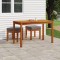 Gossi set sufragerie de gradina, 3 piese, cu perne, lemn masiv acacia