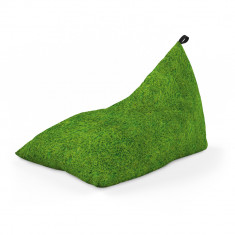 Fotoliu Units Puf (Bean Bag) tip lounge, impermeabil, cu maner, 155 x 83 x 65 cm, iarba verde foto