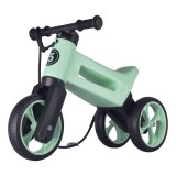 Bicicleta fara pedale 2 in 1, 18+ luni, pneuri si manere de cauciuc, 4 nivele de reglaj pe inaltime, Funny Wheels Rider SuperSport Pastel Mint