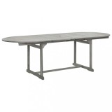VidaXL Masă de grădină, (160-240)x100x75 cm, lemn masiv de acacia