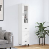 vidaXL Dulap &icirc;nalt, alb, 34,5x34x180 cm, lemn prelucrat