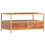 VidaXL Masă de cafea, 90x50x40 cm, lemn masiv de acacia 286187