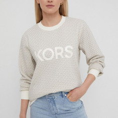 MICHAEL Michael Kors bluza femei, culoarea bej, modelator