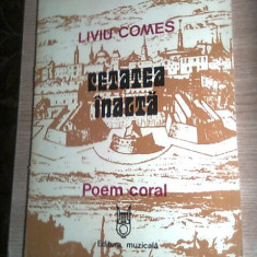 Liviu Comes (autograf) - Cetatea inalta - Poem coral - partitura (1981)