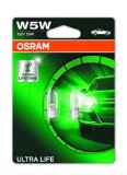 SET 2 BECURI 12V W5W ULTRA LIFE BLISTER OSRAM