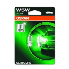 SET 2 BECURI 12V W5W ULTRA LIFE BLISTER OSRAM